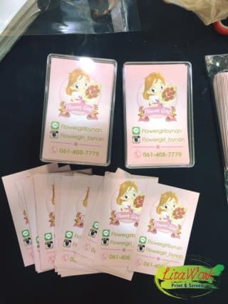 นามบัตร Flower Girl | รับพิมพ์โบรชัวร์ การ์ด แผ่นพับ นามบัตร ราคาถูก ไม่มีขั้นต่ำ