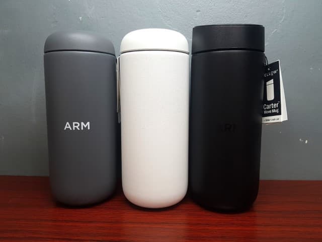 สกรีนกระบอกน้ำ ARM | รับสกรีนโลโก้ 1 ชิ้นทำได้