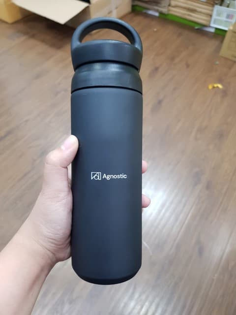 สกรีนกระบอกน้ำ Agnostic | รับสกรีนโลโก้ 1 ชิ้นทำได้