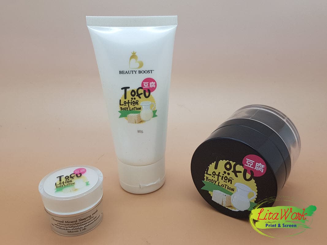 สกรีนหลอดครีม ToFu Body Lotion