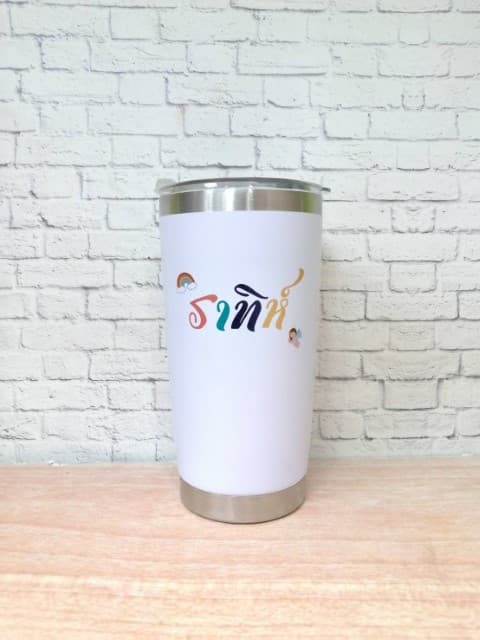 สกรีนแก้ว YETI โลโก้ ราทิห์ | รับสกรีนโลโก้ ราคาถูก งานด่วน ไม่มีขั้นต่ำ