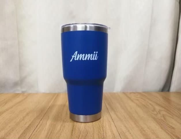 สกรีนแก้ว YETI โลโก้ Ammii | รับสกรีนโลโก้ ราคาถูก งานด่วน ไม่มีขั้นต่ำ