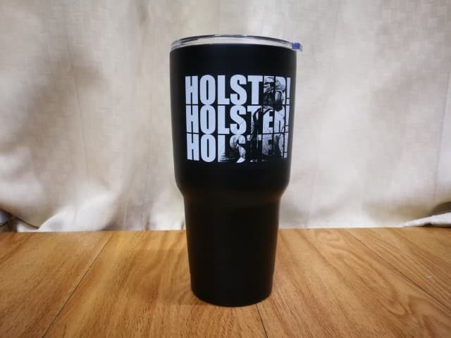 สกรีนแก้ว YETI โลโก้ HOLSTERI | รับสกรีนโลโก้ ราคาถูก งานด่วน ไม่มีขั้นต่ำ