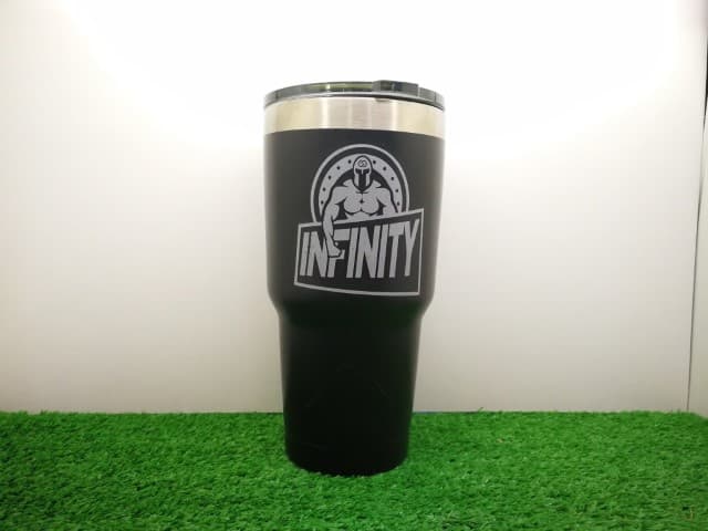 สกรีนแก้ว YETI โลโก้ INFINITY | รับสกรีนโลโก้ ราคาถูก งานด่วน ไม่มีขั้นต่ำ