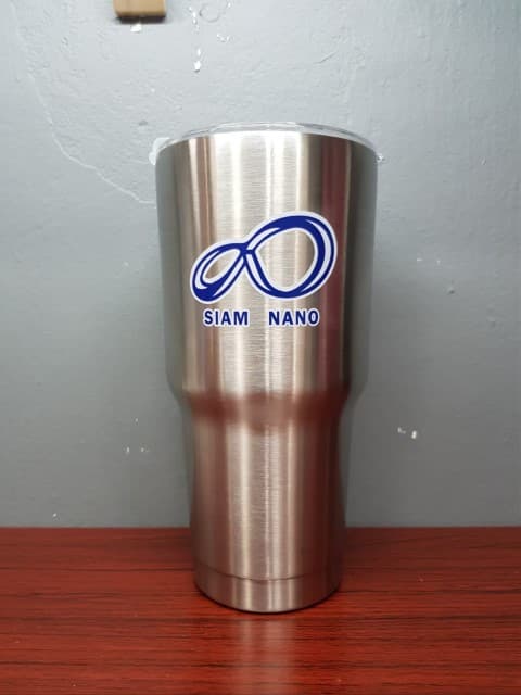 สกรีนแก้ว YETI โลโก้ SIAM NANO | รับสกรีนโลโก้ ราคาถูก งานด่วน ไม่มีขั้นต่ำ
