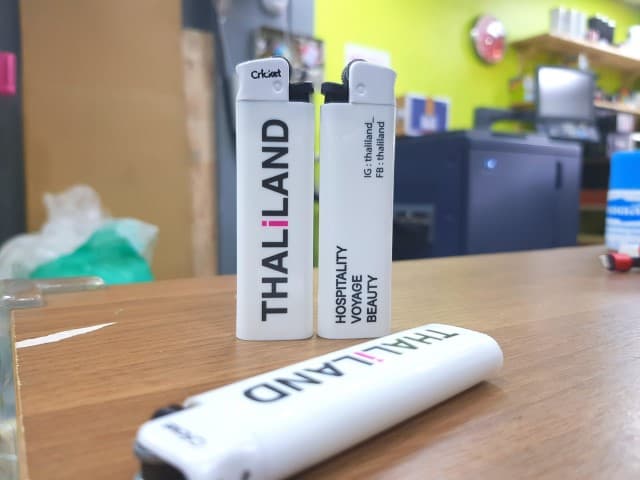 สกรีนไฟเเช็ค THALiLAND | รับสกรีนโลโก้ สกรีนราคาถูก งานด่วน ไม่มีขั้นต่ำ