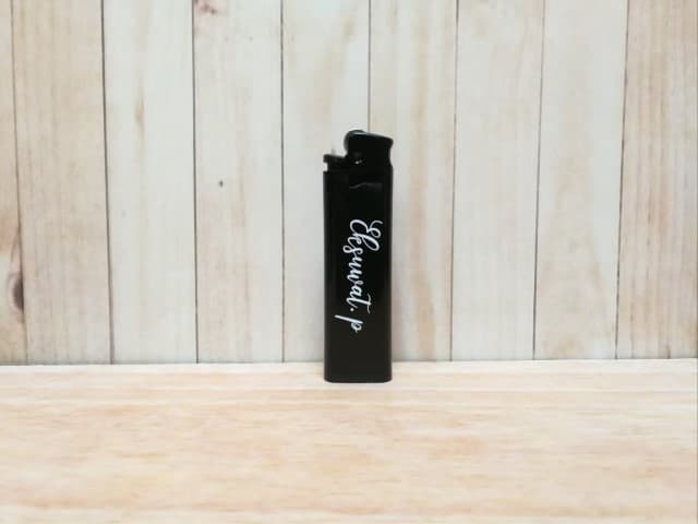 สกรีนไฟแช็ค โลโก้ Lighter cricket Black Eksuuat.p | รับสกรีนโลโก้ สกรีนราคาถูก งานด่วน ไม่มีขั้นต่ำ