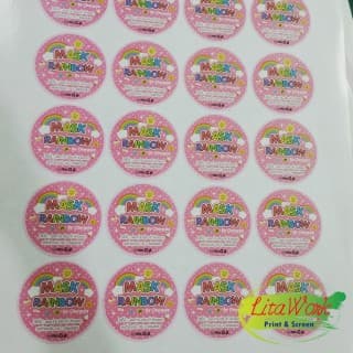 สติ๊กเกอร์ MASK RAINBOW | รับพิมพ์สติ๊กเกอร์พร้อมไดคัท ถูก เร็ว ไม่มีขั้นต่ำ