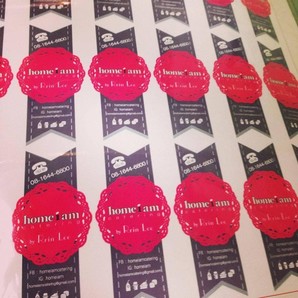 สติ๊กเกอร์ home i am | รับพิมพ์สติ๊กเกอร์พร้อมไดคัท ราคาถูก เร็ว ไม่มีขั้นต่ำ