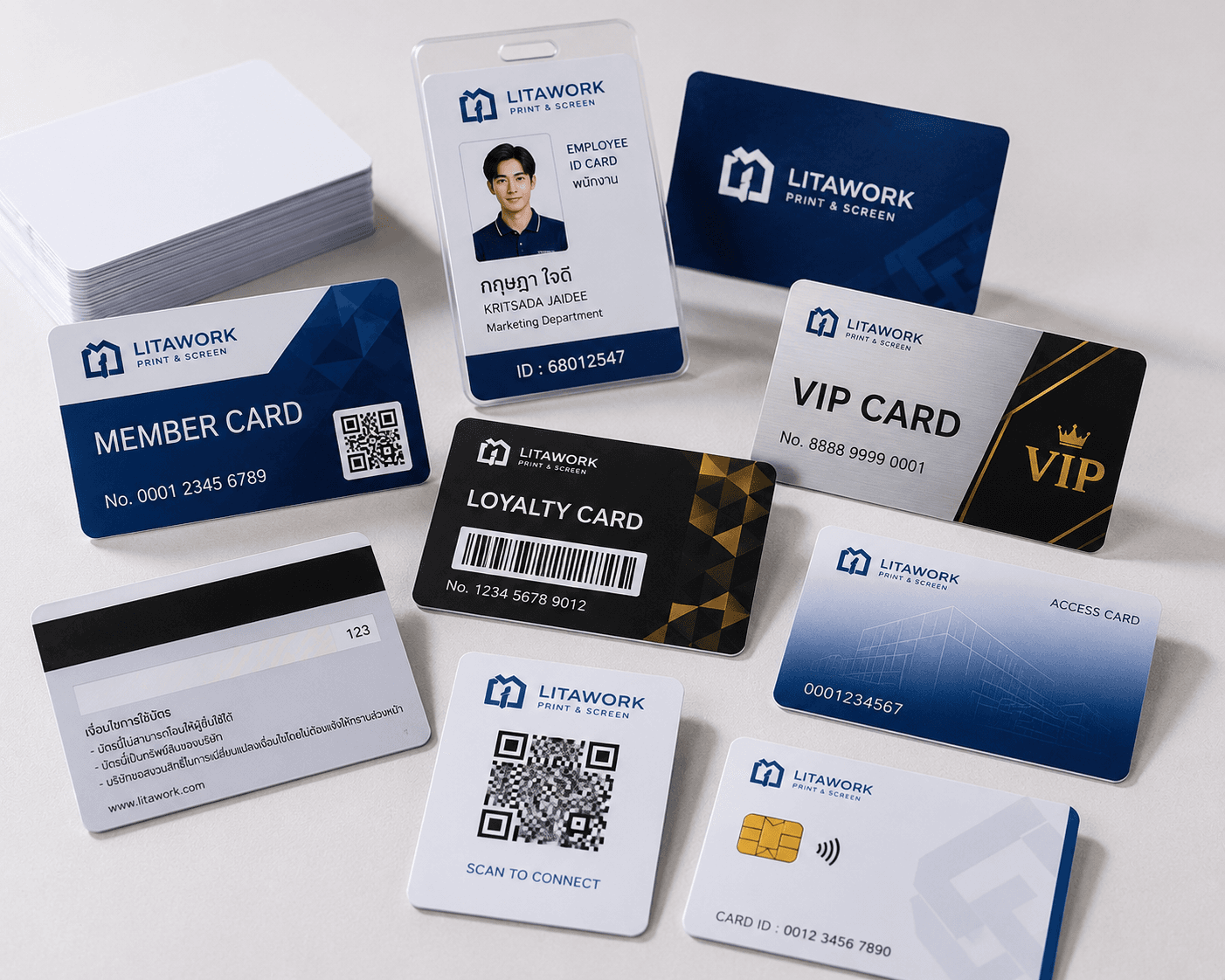 รับพิมพ์บัตรพลาสติก