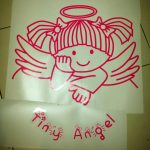 สติ๊กเกอร์ใสติดกระจก Tiny Angel