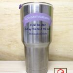 สกรีนแก้ว YETI congratulations